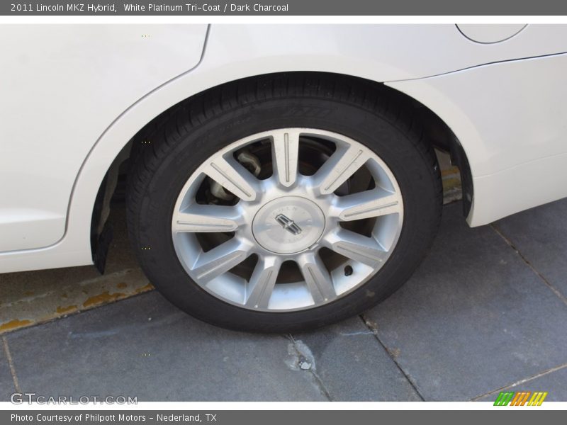 White Platinum Tri-Coat / Dark Charcoal 2011 Lincoln MKZ Hybrid