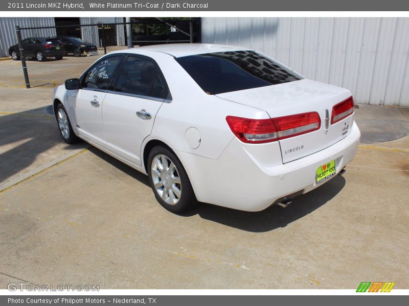 White Platinum Tri-Coat / Dark Charcoal 2011 Lincoln MKZ Hybrid