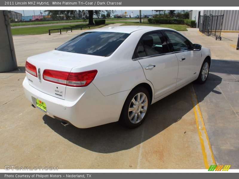 White Platinum Tri-Coat / Dark Charcoal 2011 Lincoln MKZ Hybrid
