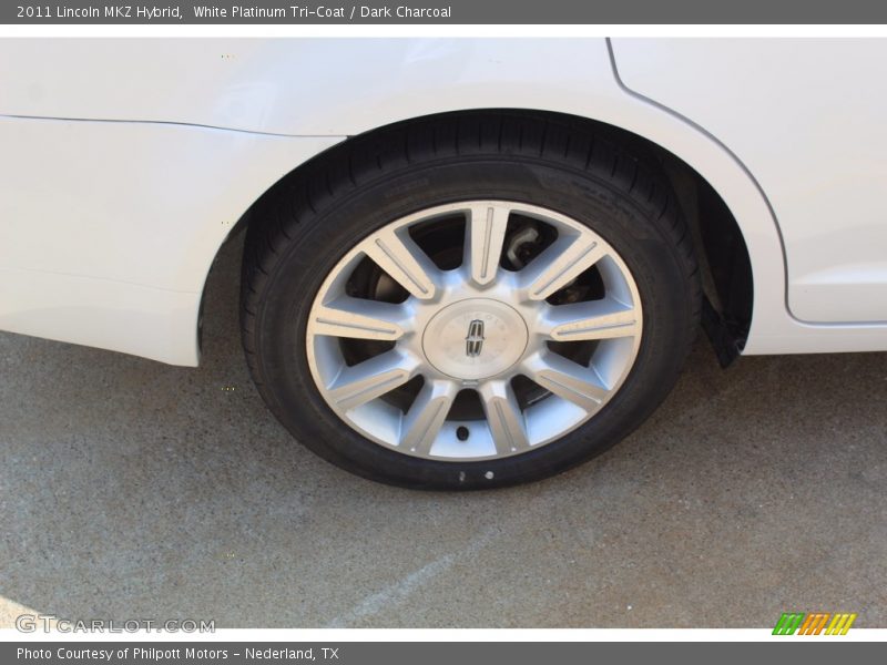 White Platinum Tri-Coat / Dark Charcoal 2011 Lincoln MKZ Hybrid