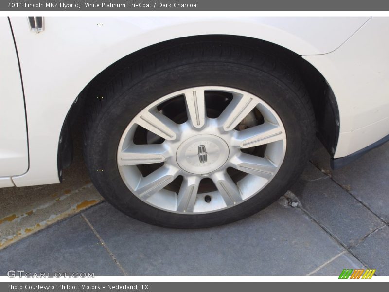 White Platinum Tri-Coat / Dark Charcoal 2011 Lincoln MKZ Hybrid