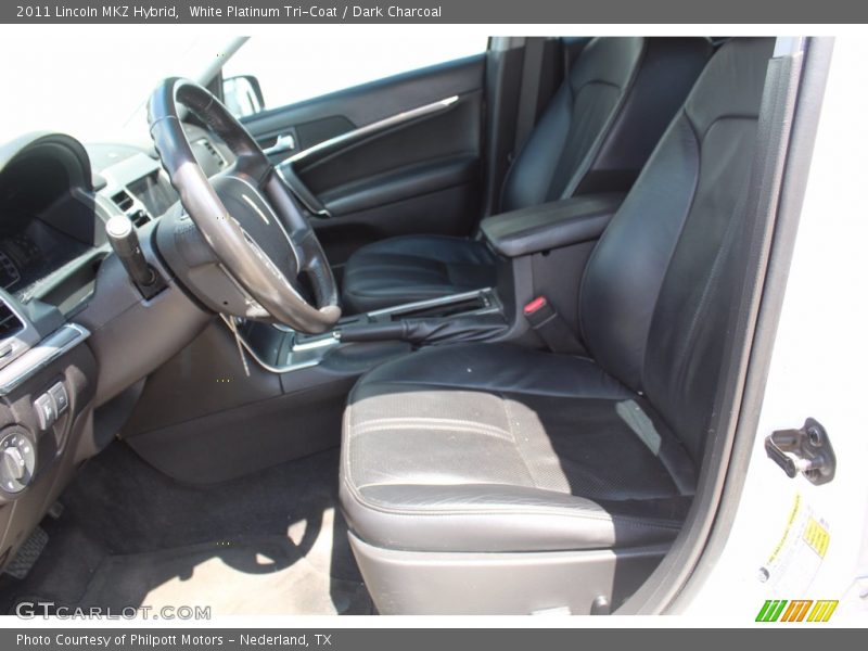 White Platinum Tri-Coat / Dark Charcoal 2011 Lincoln MKZ Hybrid