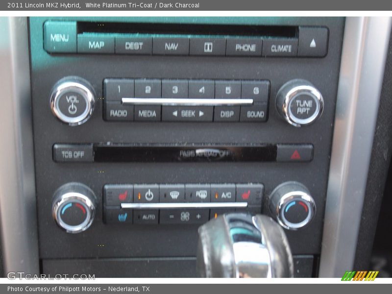 White Platinum Tri-Coat / Dark Charcoal 2011 Lincoln MKZ Hybrid