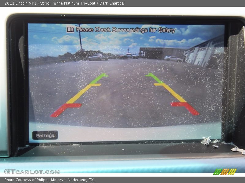 White Platinum Tri-Coat / Dark Charcoal 2011 Lincoln MKZ Hybrid