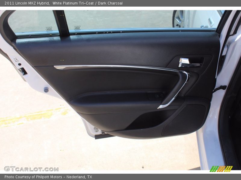 White Platinum Tri-Coat / Dark Charcoal 2011 Lincoln MKZ Hybrid