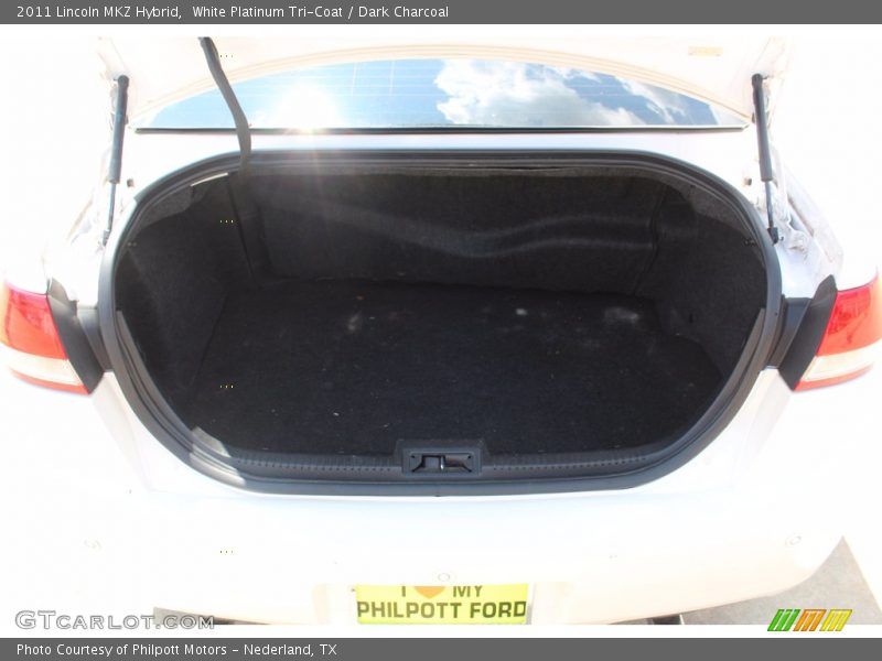 White Platinum Tri-Coat / Dark Charcoal 2011 Lincoln MKZ Hybrid