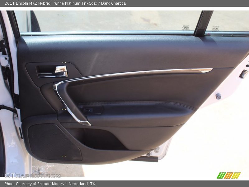 White Platinum Tri-Coat / Dark Charcoal 2011 Lincoln MKZ Hybrid
