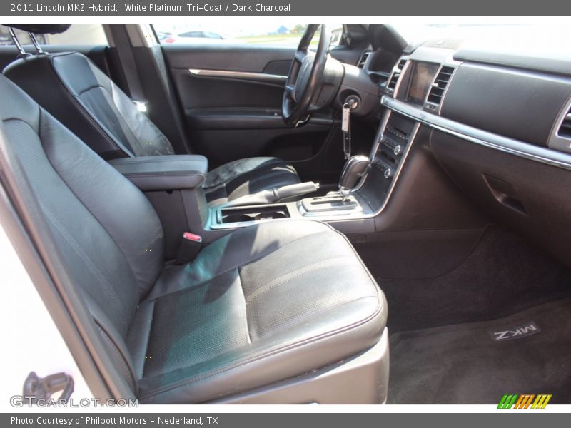White Platinum Tri-Coat / Dark Charcoal 2011 Lincoln MKZ Hybrid