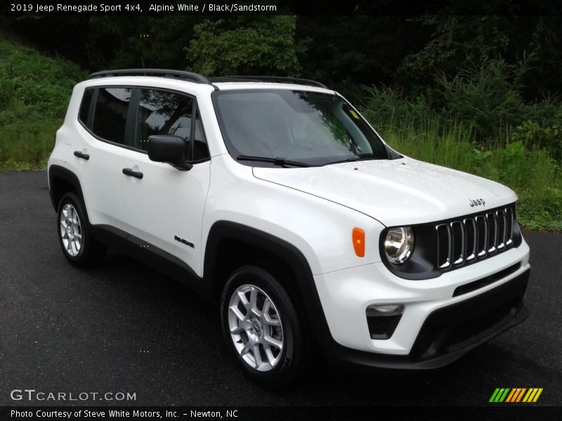 Alpine White / Black/Sandstorm 2019 Jeep Renegade Sport 4x4