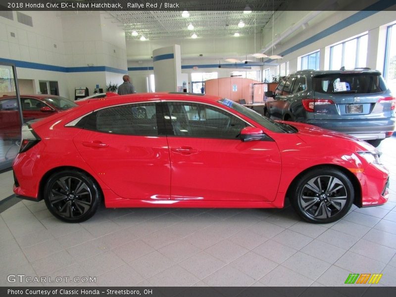  2018 Civic EX-L Navi Hatchback Rallye Red