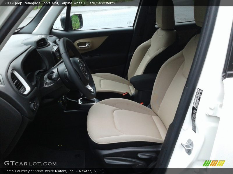 Alpine White / Black/Sandstorm 2019 Jeep Renegade Sport 4x4