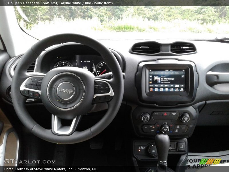 Alpine White / Black/Sandstorm 2019 Jeep Renegade Sport 4x4