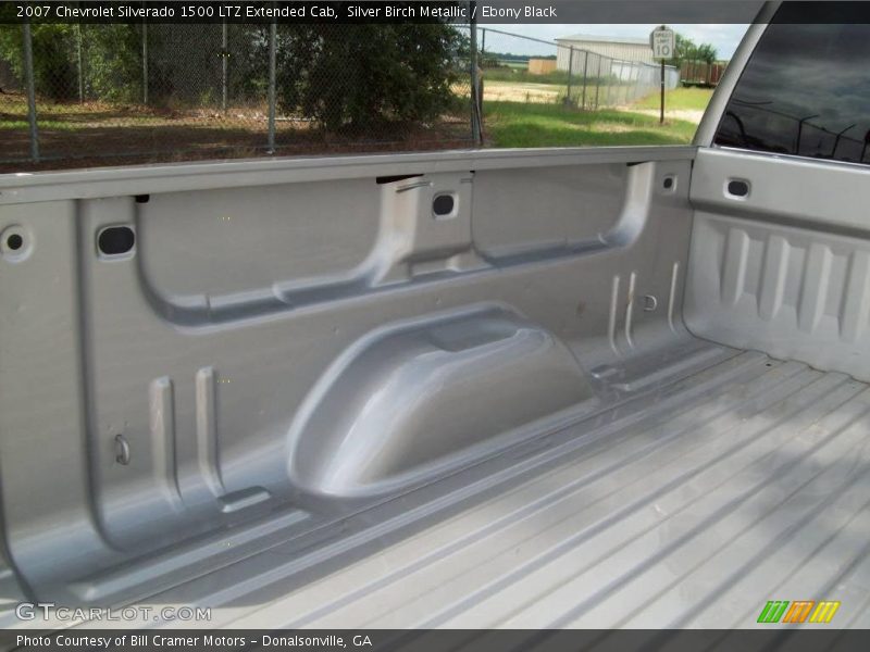 Silver Birch Metallic / Ebony Black 2007 Chevrolet Silverado 1500 LTZ Extended Cab