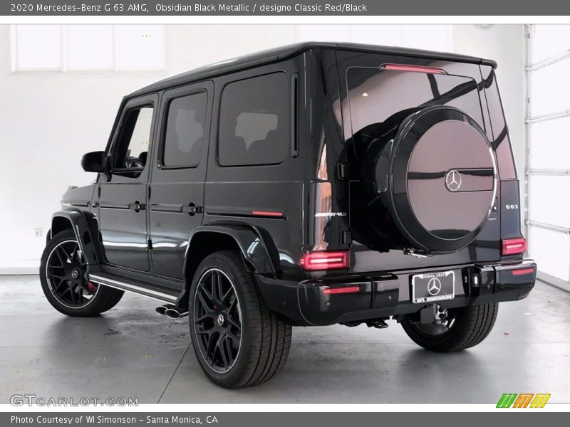 Obsidian Black Metallic / designo Classic Red/Black 2020 Mercedes-Benz G 63 AMG
