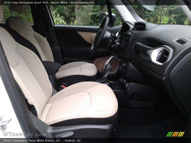 Alpine White / Black/Sandstorm 2019 Jeep Renegade Sport 4x4