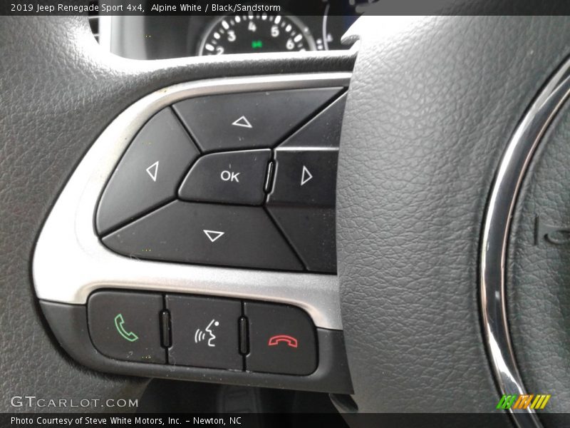 Alpine White / Black/Sandstorm 2019 Jeep Renegade Sport 4x4