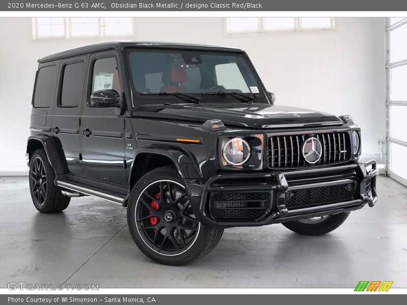 Obsidian Black Metallic / designo Classic Red/Black 2020 Mercedes-Benz G 63 AMG