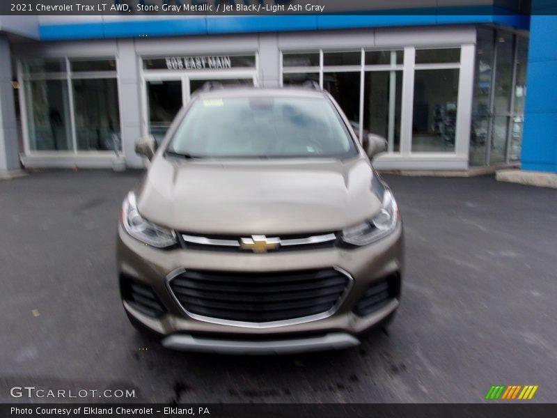 Stone Gray Metallic / Jet Black/­Light Ash Gray 2021 Chevrolet Trax LT AWD