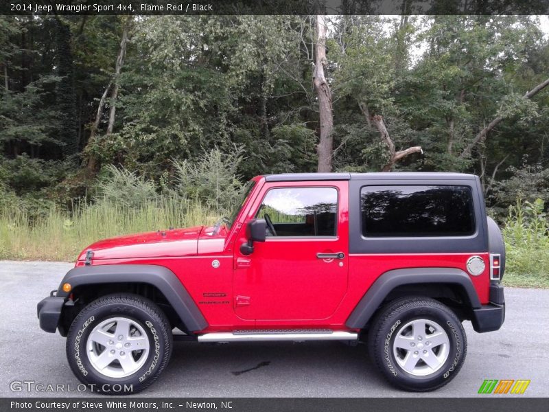 Flame Red / Black 2014 Jeep Wrangler Sport 4x4