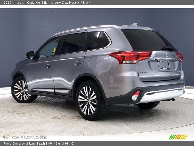 Mercury Gray Metallic / Black 2019 Mitsubishi Outlander SEL