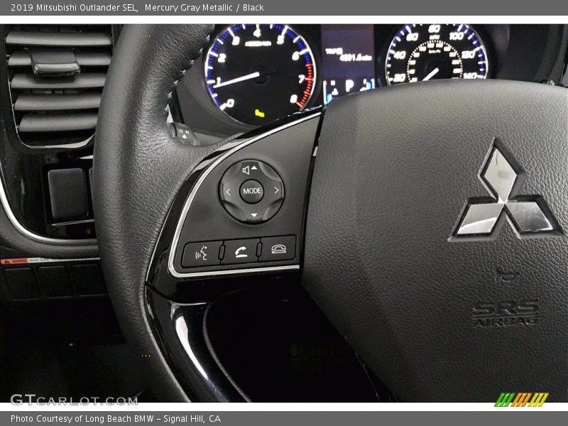 Mercury Gray Metallic / Black 2019 Mitsubishi Outlander SEL