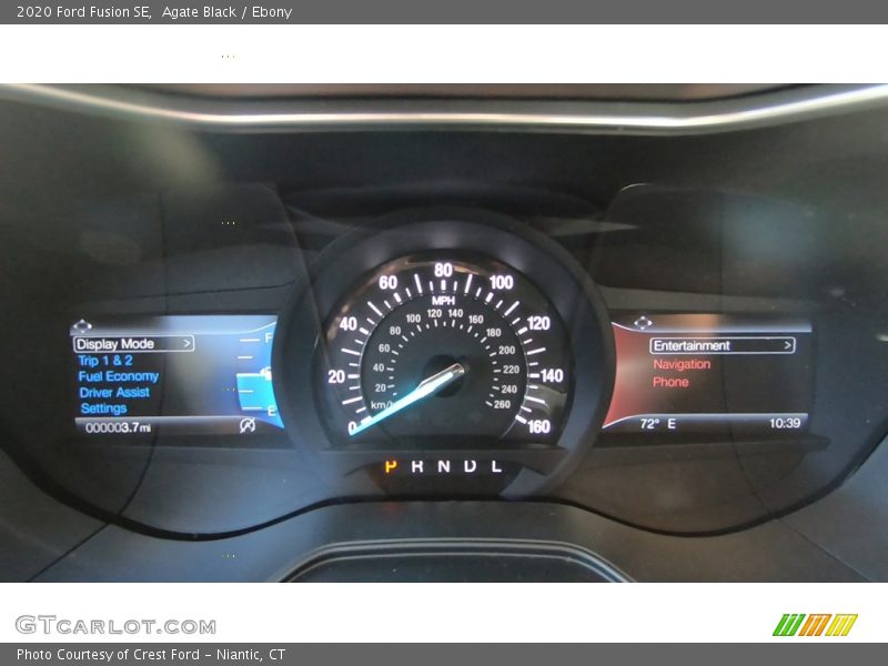 Agate Black / Ebony 2020 Ford Fusion SE