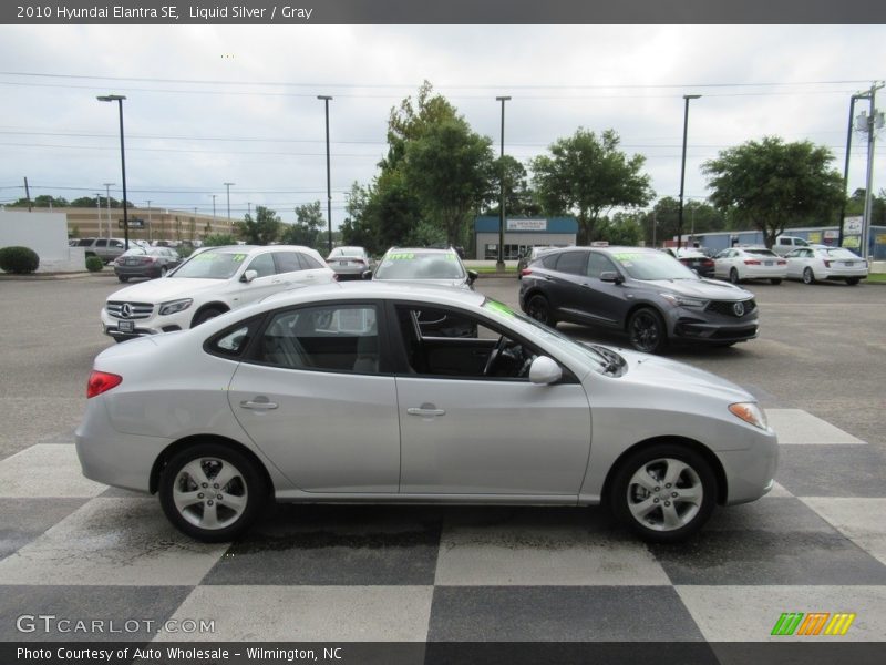 Liquid Silver / Gray 2010 Hyundai Elantra SE