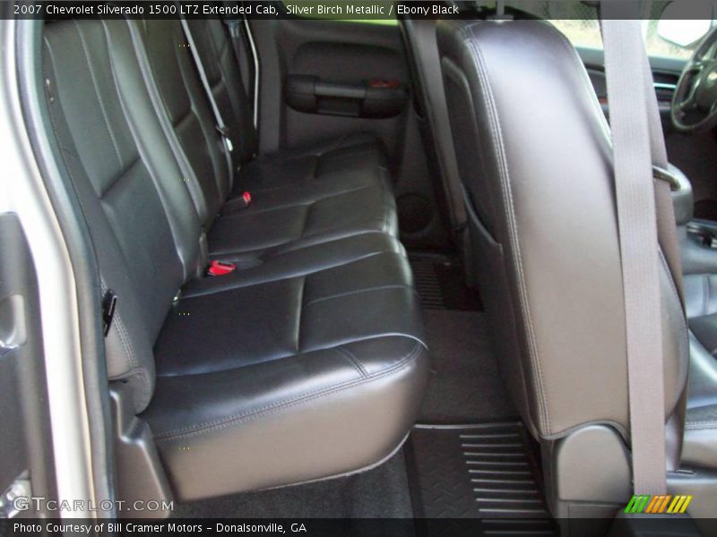 Silver Birch Metallic / Ebony Black 2007 Chevrolet Silverado 1500 LTZ Extended Cab