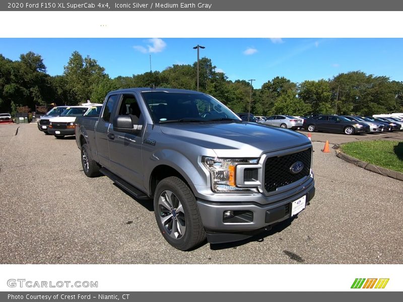 Iconic Silver / Medium Earth Gray 2020 Ford F150 XL SuperCab 4x4