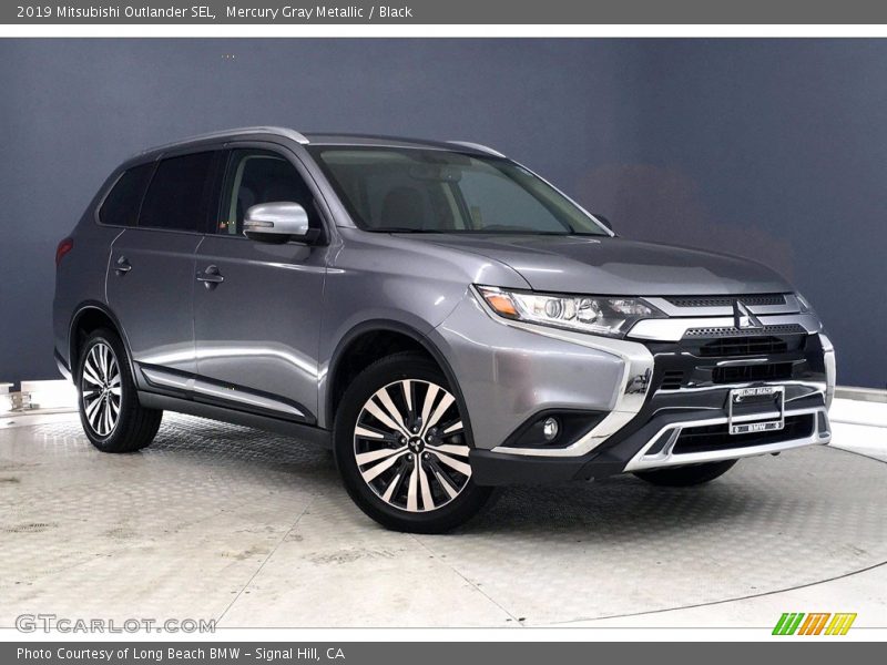 Mercury Gray Metallic / Black 2019 Mitsubishi Outlander SEL