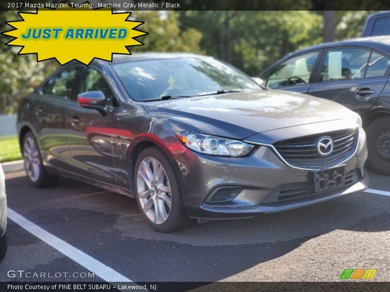 Machine Gray Metallic / Black 2017 Mazda Mazda6 Touring