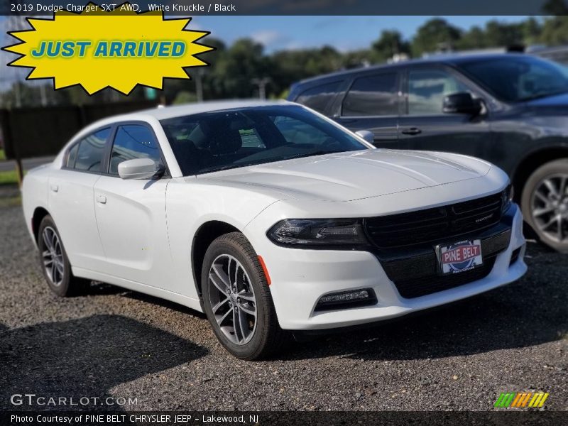 White Knuckle / Black 2019 Dodge Charger SXT AWD