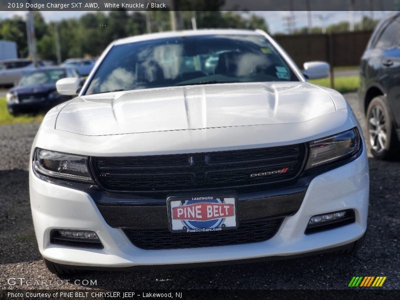 White Knuckle / Black 2019 Dodge Charger SXT AWD