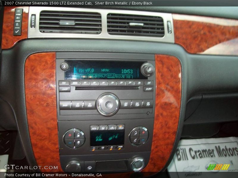 Silver Birch Metallic / Ebony Black 2007 Chevrolet Silverado 1500 LTZ Extended Cab
