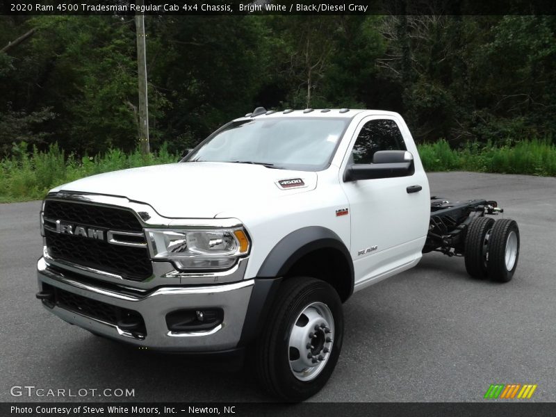 Bright White / Black/Diesel Gray 2020 Ram 4500 Tradesman Regular Cab 4x4 Chassis