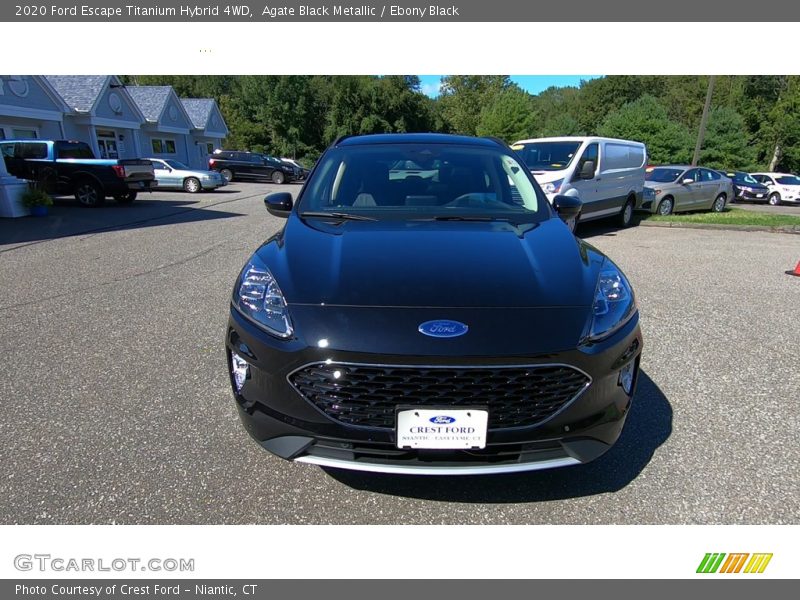 Agate Black Metallic / Ebony Black 2020 Ford Escape Titanium Hybrid 4WD