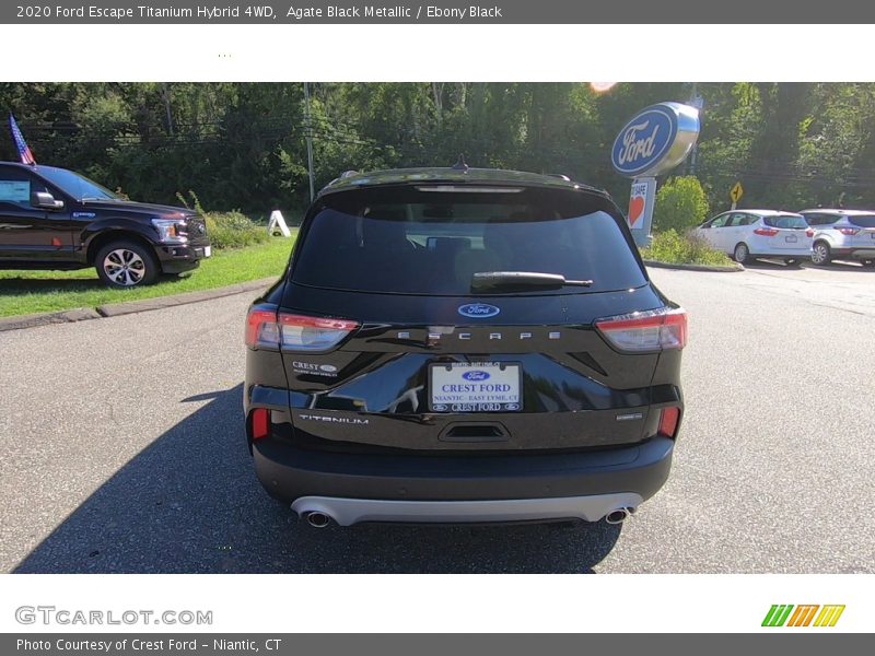 Agate Black Metallic / Ebony Black 2020 Ford Escape Titanium Hybrid 4WD