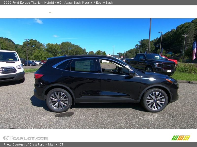 Agate Black Metallic / Ebony Black 2020 Ford Escape Titanium Hybrid 4WD