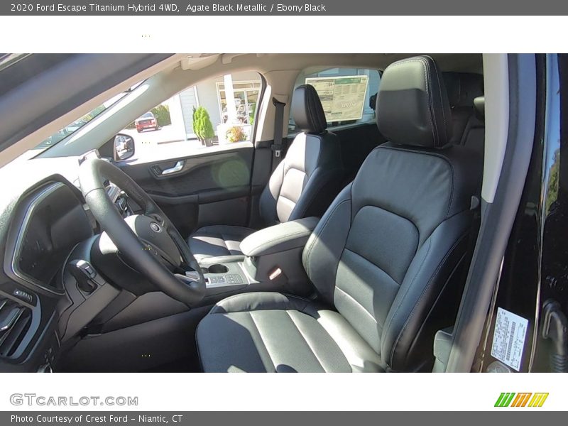 Agate Black Metallic / Ebony Black 2020 Ford Escape Titanium Hybrid 4WD