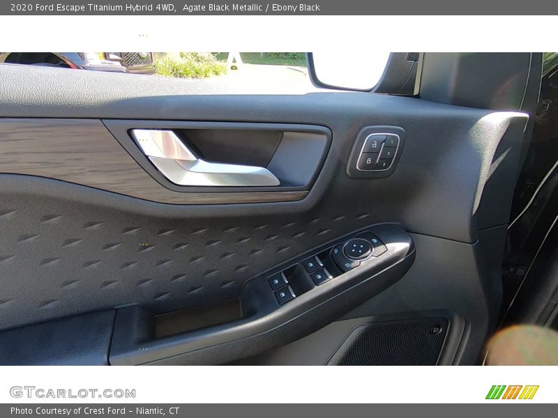 Agate Black Metallic / Ebony Black 2020 Ford Escape Titanium Hybrid 4WD