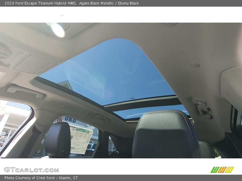 Agate Black Metallic / Ebony Black 2020 Ford Escape Titanium Hybrid 4WD