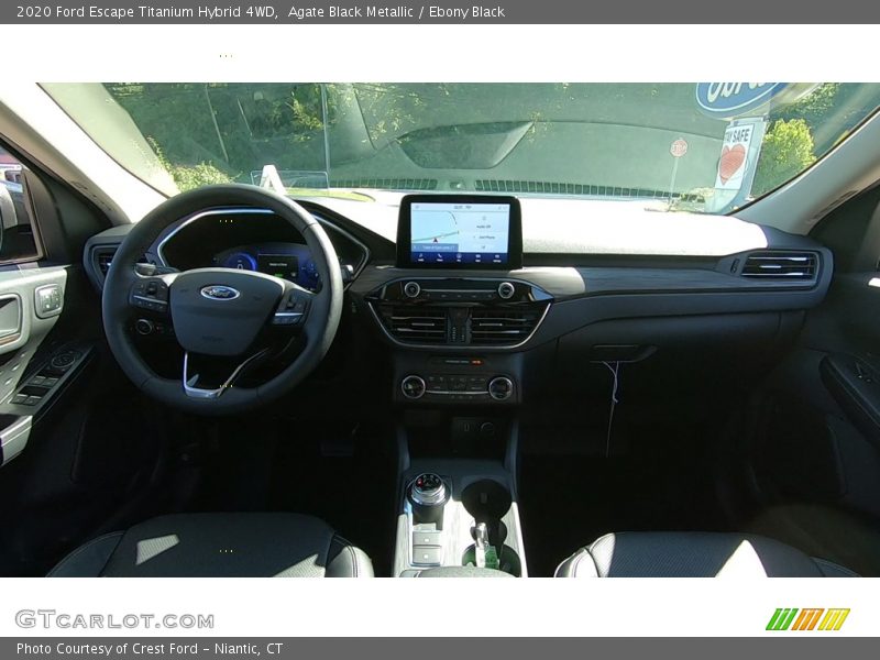Agate Black Metallic / Ebony Black 2020 Ford Escape Titanium Hybrid 4WD