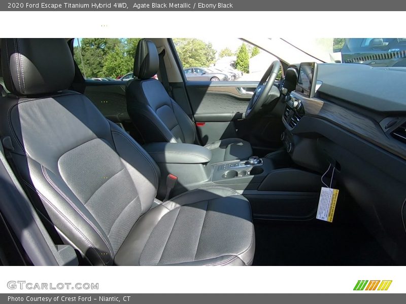 Agate Black Metallic / Ebony Black 2020 Ford Escape Titanium Hybrid 4WD