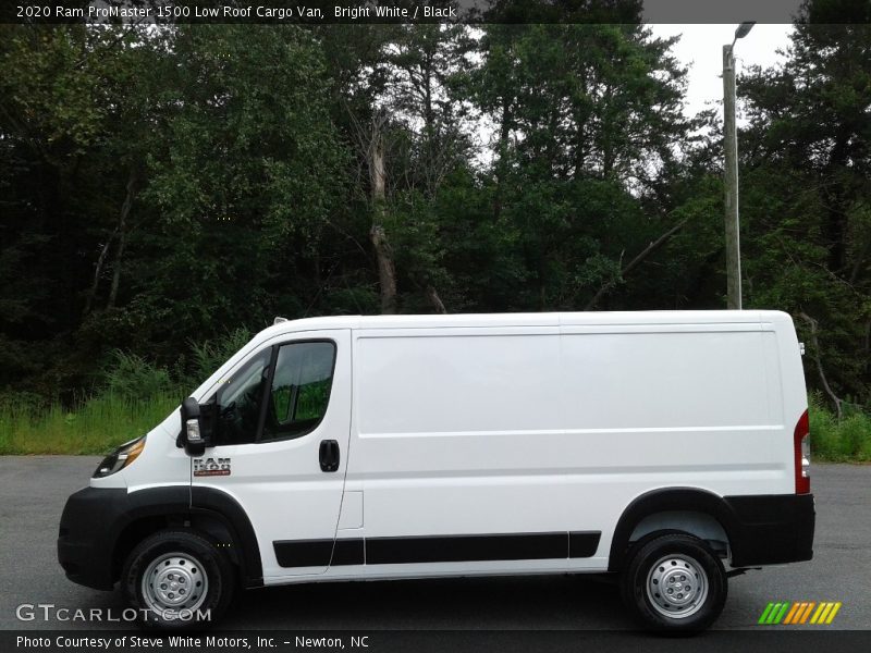 Bright White / Black 2020 Ram ProMaster 1500 Low Roof Cargo Van