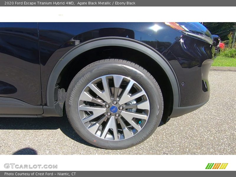 Agate Black Metallic / Ebony Black 2020 Ford Escape Titanium Hybrid 4WD