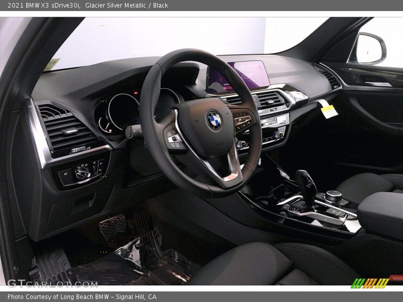 Glacier Silver Metallic / Black 2021 BMW X3 sDrive30i