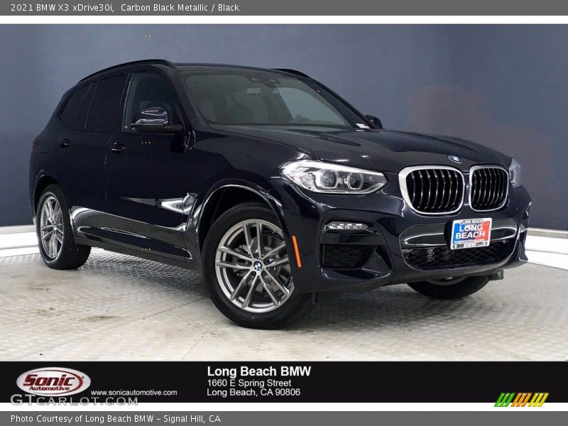 Carbon Black Metallic / Black 2021 BMW X3 xDrive30i