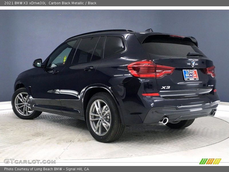 Carbon Black Metallic / Black 2021 BMW X3 xDrive30i