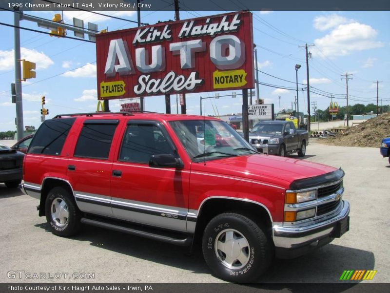 Victory Red / Gray 1996 Chevrolet Tahoe LT 4x4