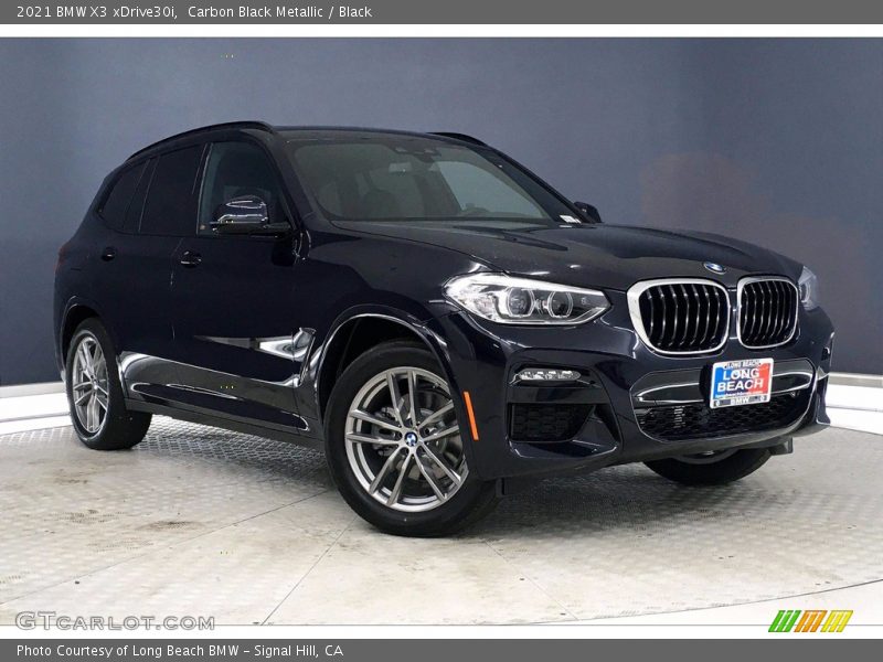 Carbon Black Metallic / Black 2021 BMW X3 xDrive30i